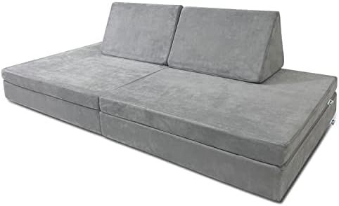 Amazon.com: Mod Blox 6 Piece Soft Furniture Playset Modular Microsuede Foam Play Couch for Creati... | Amazon (US)