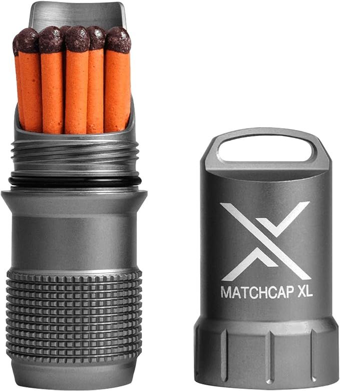 EXOTAC - MATCHCAP XL Waterproof Camping Match Kit Holder with Integrated Striker | Amazon (US)