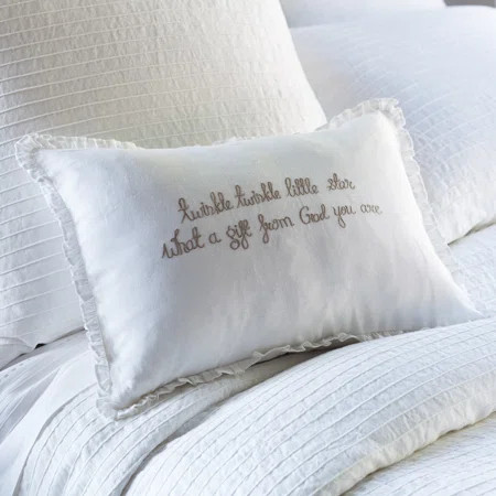 Twinkle Twinkle Little Star Linen Lumbar Pillow | Wayfair North America