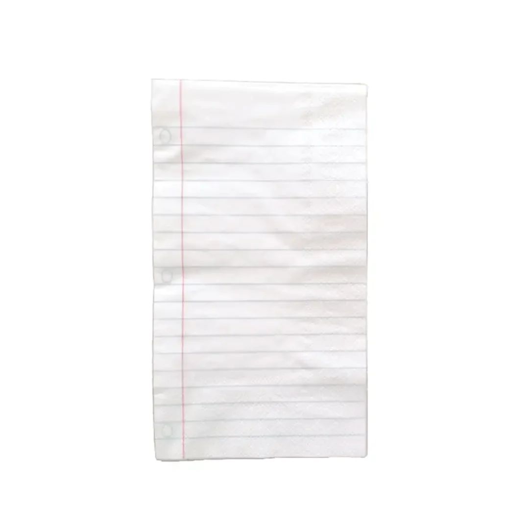 Notebook Paper Napkins | Ellie and Piper