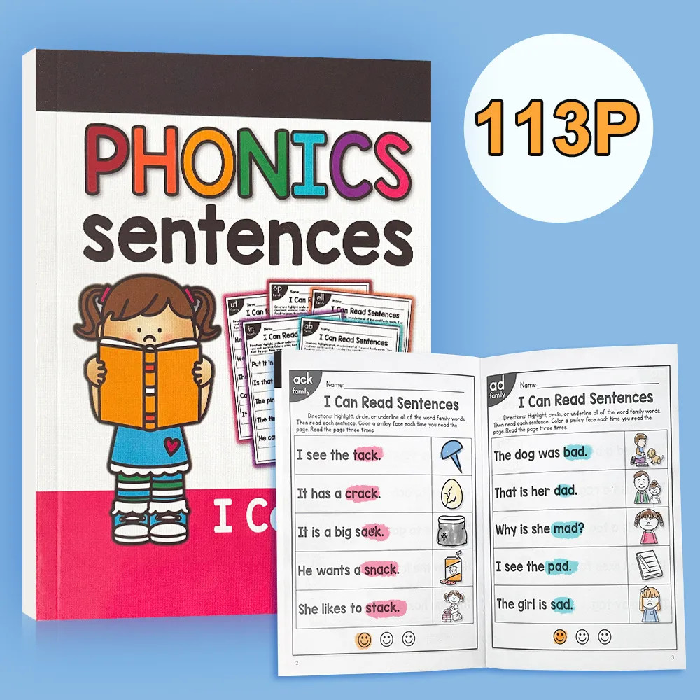 English Phonics Sentence Practice Book I Can Read Exercise Book For Kid Children Learning English... | Temu Affiliate Program
