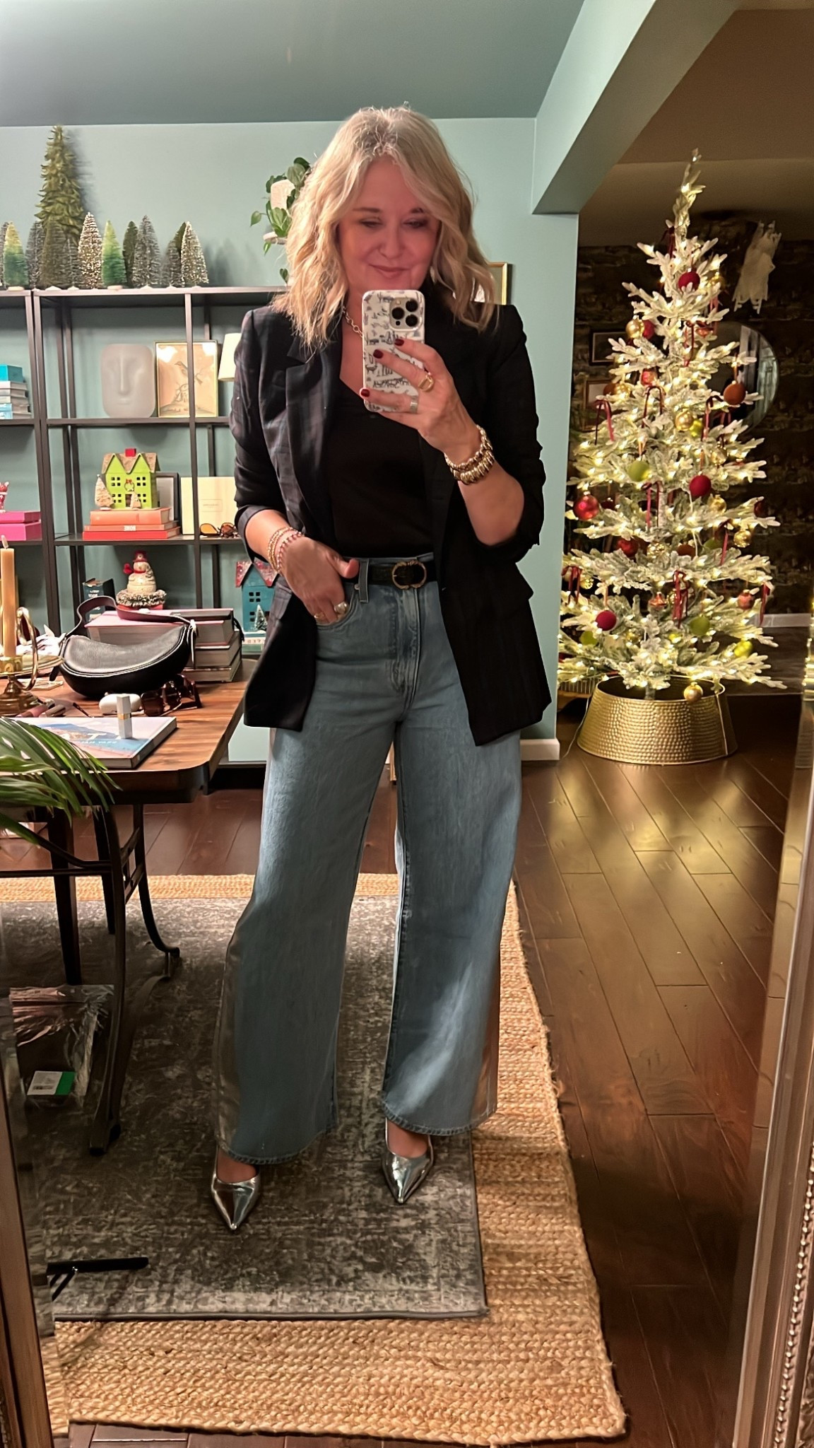 Last nights Holiday Party OOTD
Use code DAWN30 on Allie & Bess jewelry! 

#LTKOver40 #LTKHoliday #LTKootd