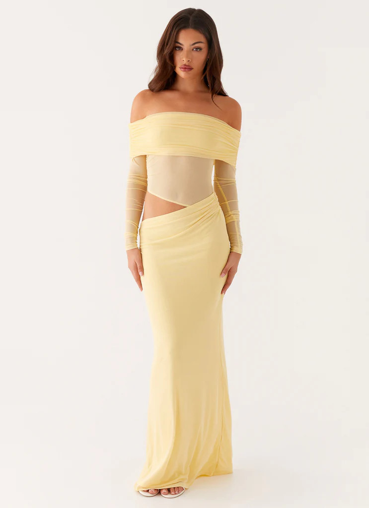 Emery Maxi Dress - Yellow | Peppermayo (Global)