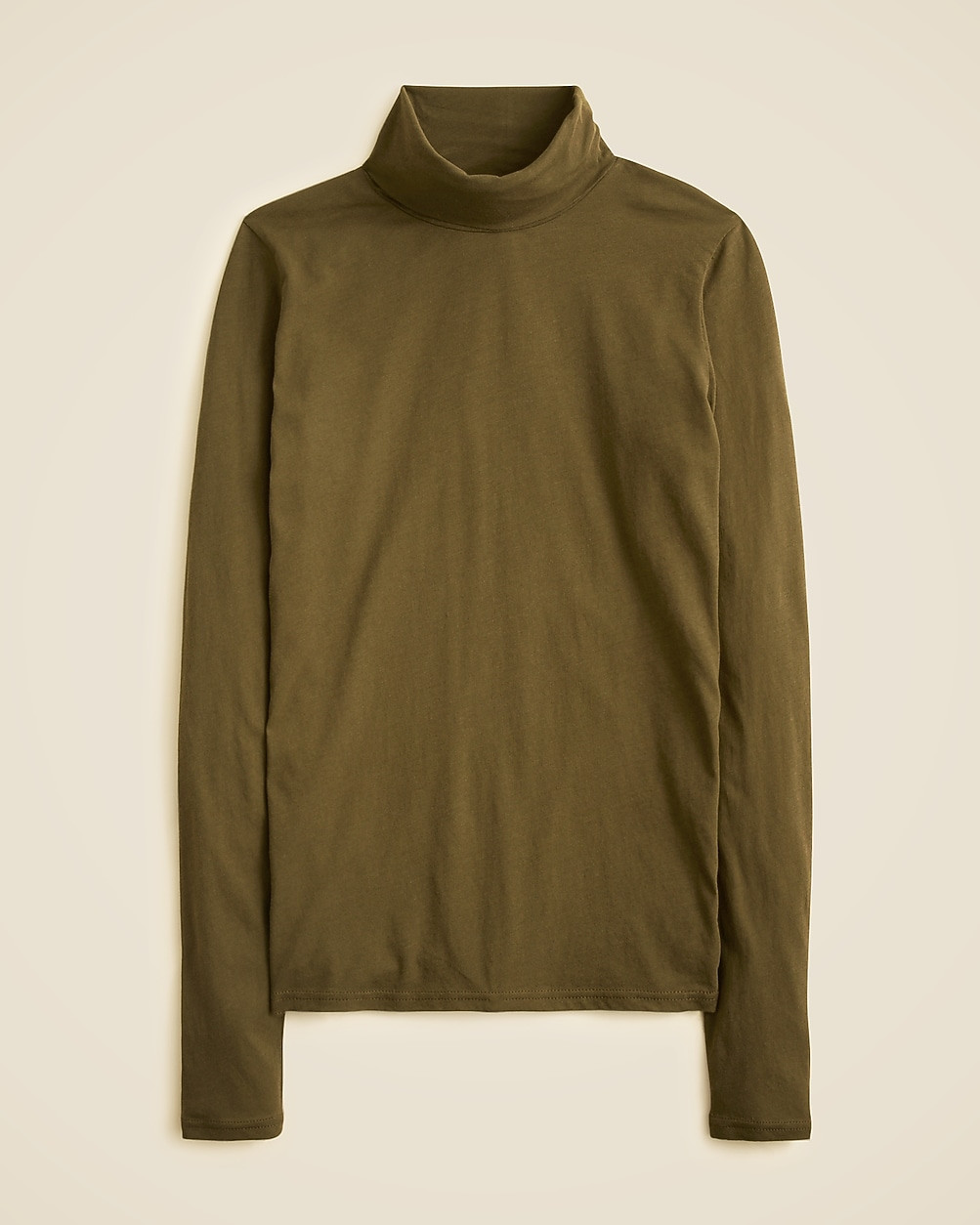 Feather jersey turtleneck | J. Crew US
