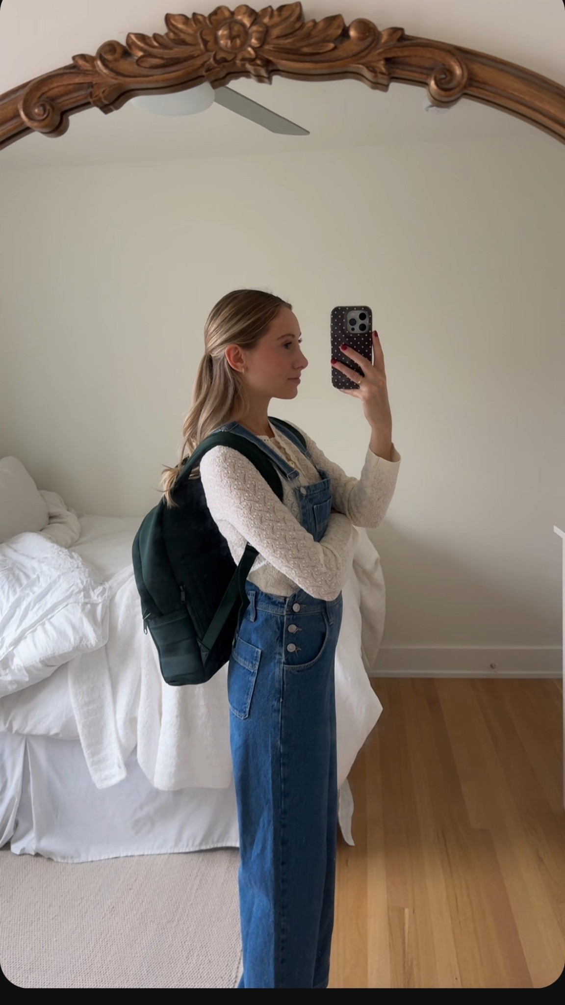 obsessed w my new overalls from sézane & this backpack from danger dover! 

#LTKSeasonal #LTKStyleTip #LTKootd