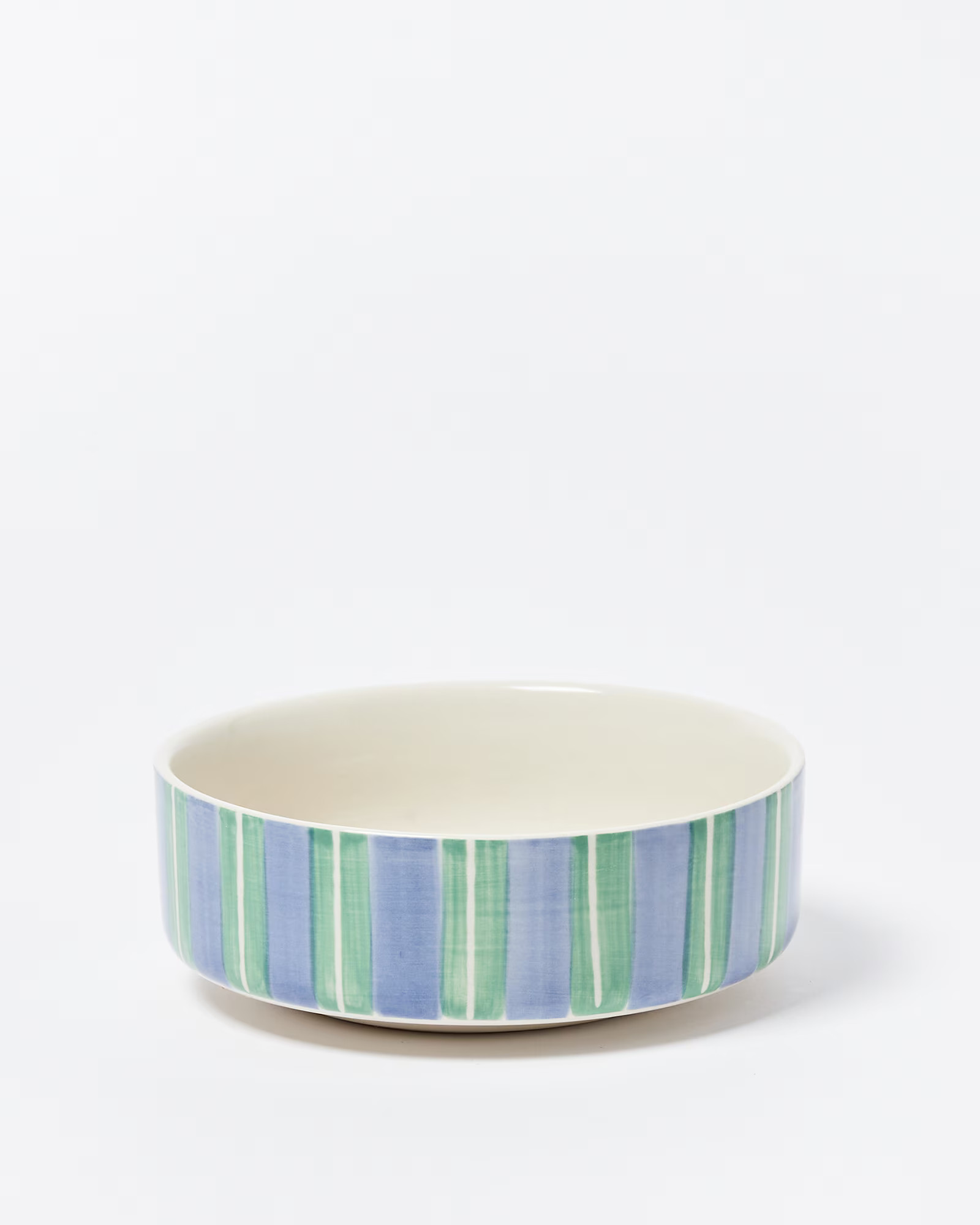 Paw Print Striped Ceramic Pet Bowl | Oliver Bonas | Oliver Bonas (Global)