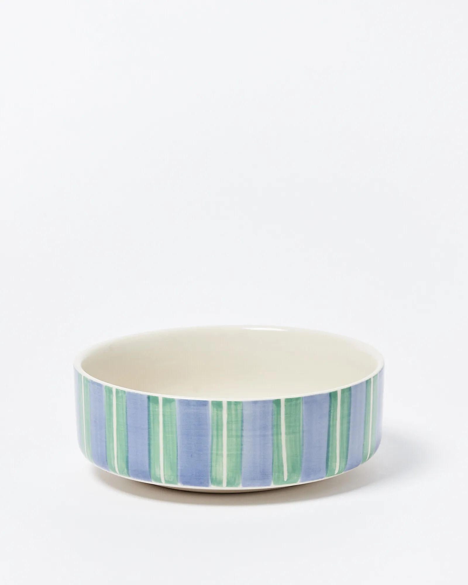Paw Print Striped Ceramic Pet Bowl | Oliver Bonas | Oliver Bonas (Global)