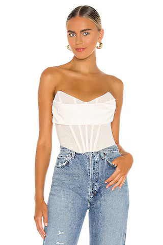 NBD Hailee Bustier Top in Ivory from Revolve.com | Revolve Clothing (Global)