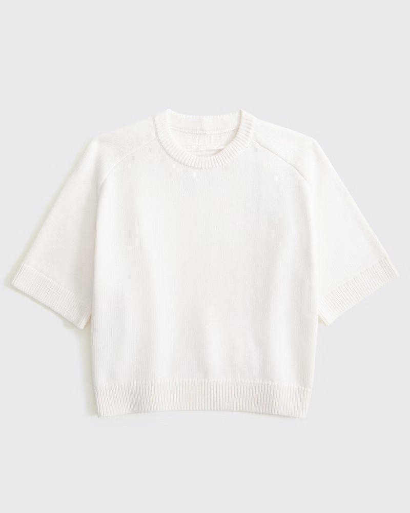 The A&F Madeline Crew Sweater Tee | Abercrombie & Fitch (US)