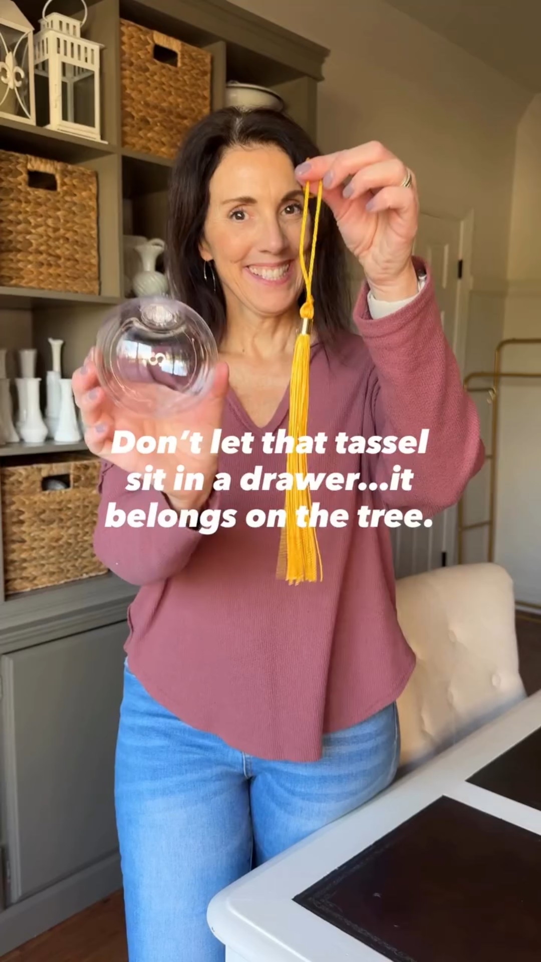 They grow up so fast, don’t they? 🎓 

Turning kids’ graduation tassels into Christmas ornaments is the sweetest way to celebrate how far they’ve come. 

This easy DIY graduation ornament takes just a few minutes…a clear ornament, a tassel, and maybe a little ribbon…but it becomes a Christmas keepsake you’ll treasure every year. 

#GraduationOrnament #ChristmasKeepsake #ChristmasDIY #GraduationMemory #HolidayCraftIdeas #EmptyNestMoms #Simply2Moms

#LTKHoliday #LTKHome #LTKStyleTip