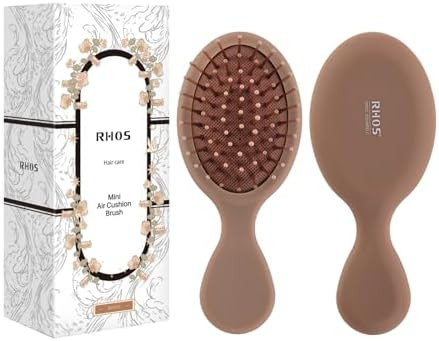 RHOS Mini Hair Brush for Women,Men and Kids-Travel Size Hair Brush for Purse,Pocket,backpack-Smal... | Amazon (US)