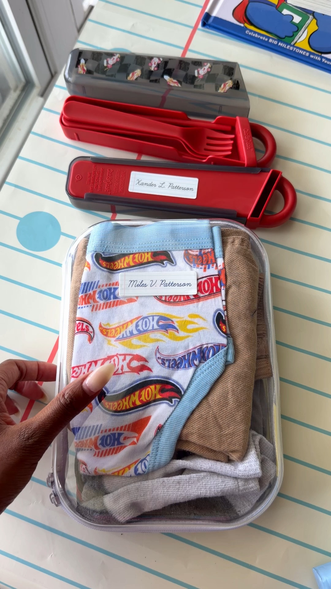 The cases are perfect for so many different things! Just packed up my son’s preschool change of clothes
