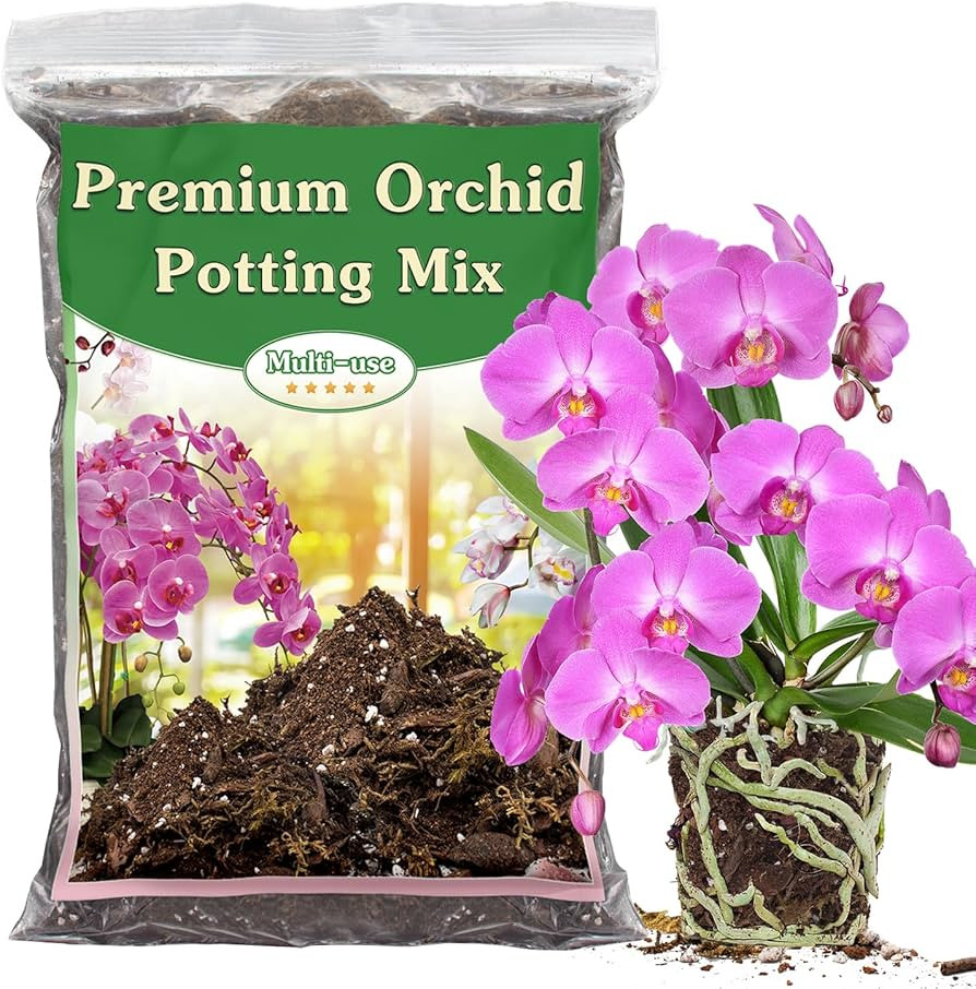Orchid Potting Mix, 1 Quart Premium Orchid Bark Mix for Orchid Repotting | Amazon (US)
