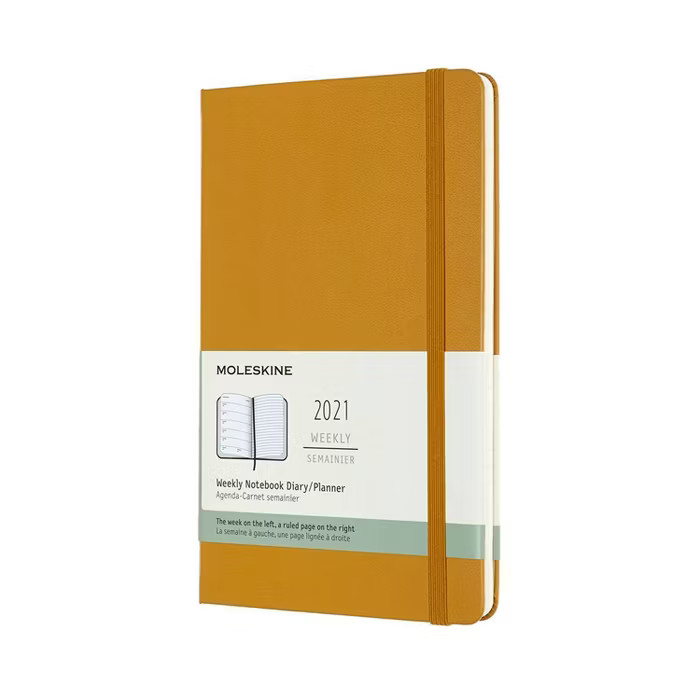 2021 Weekly Planner 12 Month Yellow - Moleskine | Target