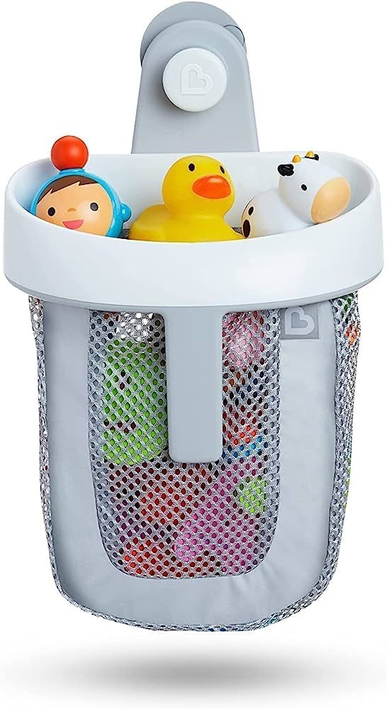 Munchkin® Super Scoop™ Hanging Bath Toy Storage with Quick Drying Mesh, Grey | Amazon (US)