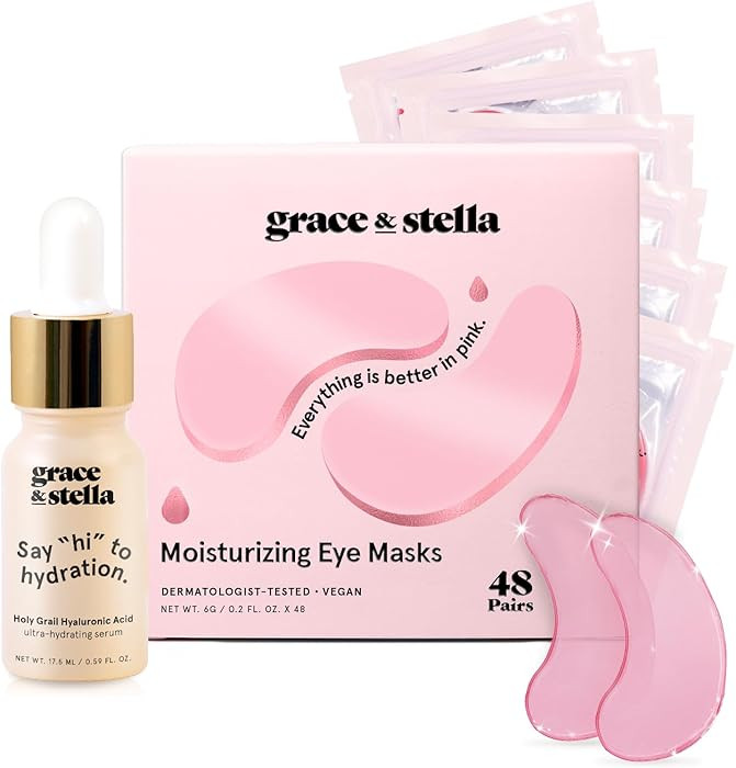 grace & stella Award Winning Under Eye Mask - Reduce Dark Circles, Puffy Eyes, Eye Bags, Wrinkles... | Amazon (US)