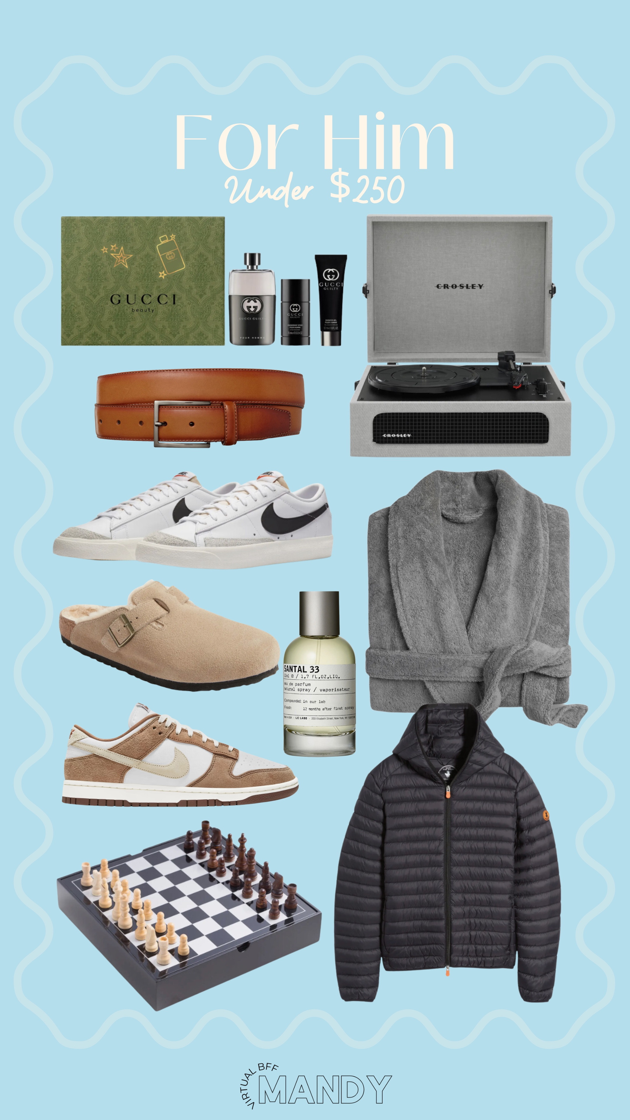 For Him: Under $250 Gift Guide!

Gifts for him - gift guide - Christmas gifts - gifts under 250 - men’s gifts - cologne - robe - men’s shoes - belt 

#LTKMens #LTKGiftGuide #LTKHoliday