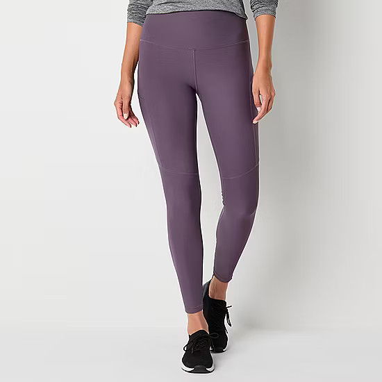 Xersion EverContour Womens High Rise Quick Dry 7/8 Ankle Leggings | JCPenney
