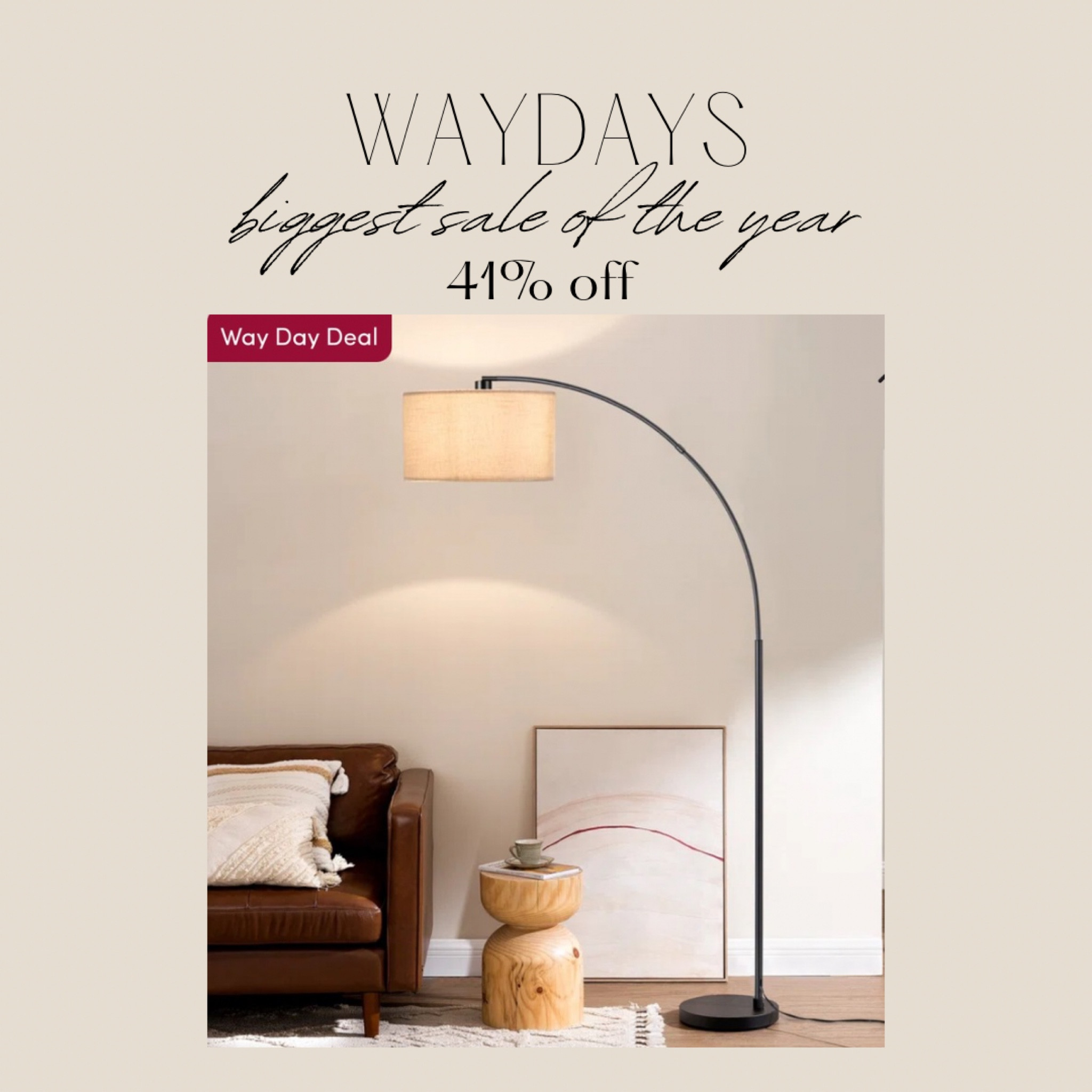 Way day sale floor lamp! Trendy modern contemporary living room bedroom home decor. Affordable simple and chic 

#LTKhome #LTKcanada