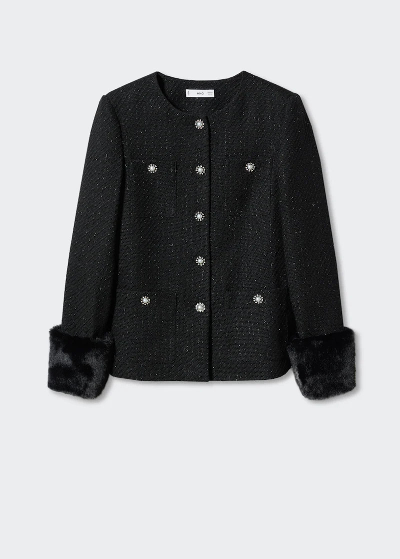 Tweedjacke mit Schmuckknöpfen | MANGO (DE)