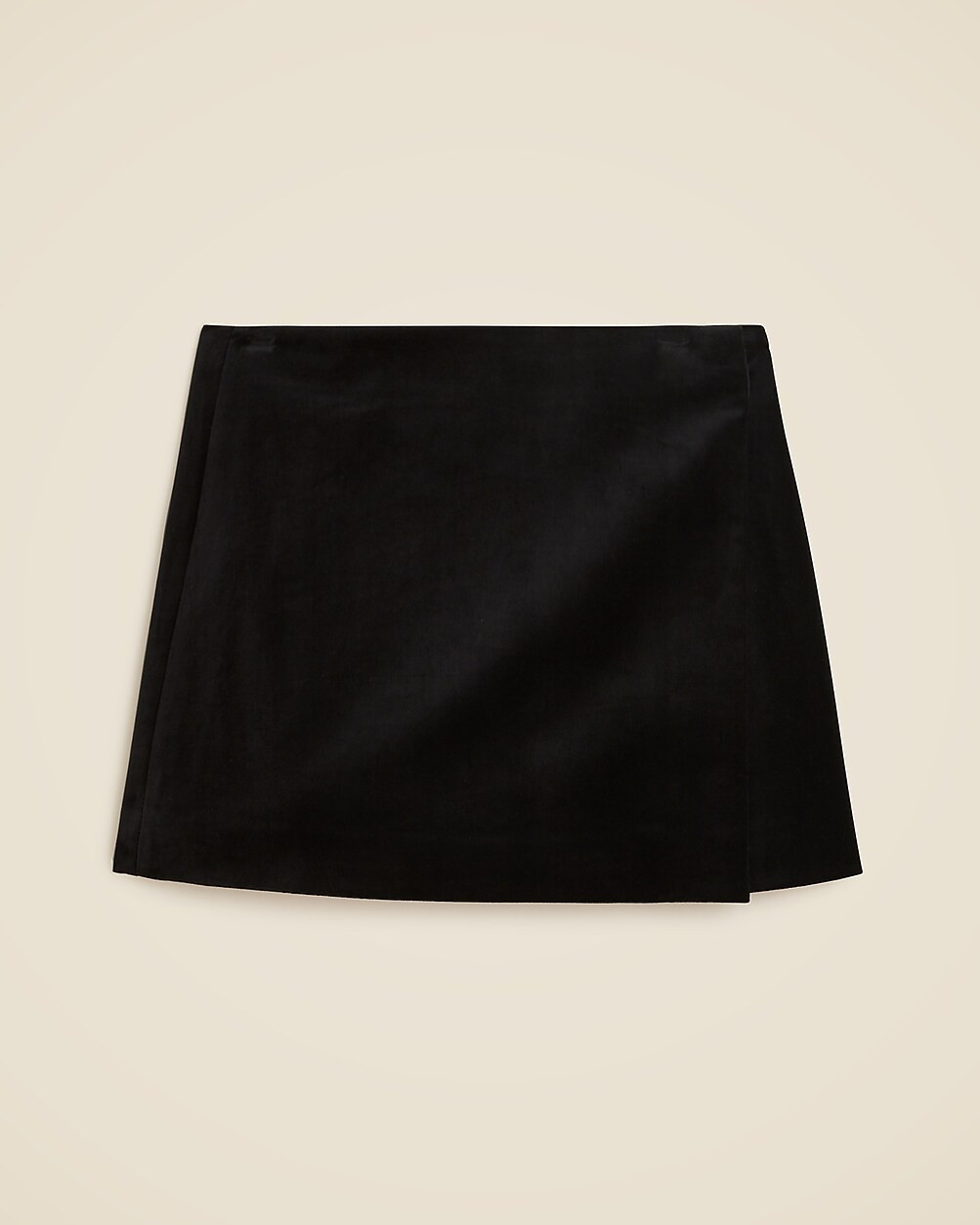 Velvet mini wrap skirt | J. Crew US