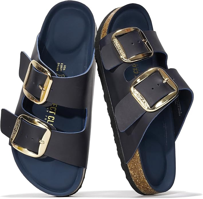 Project Cloud 100% Genuine Leather Flat Sandals for Women 2026 Comfortable Beach Essentials Women... | Amazon (US)