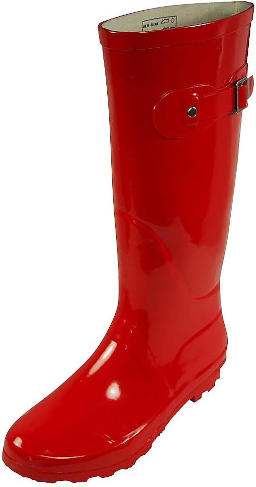 NORTY Women's Hurricane Wellie - 14 Solids and Prints - Glossy & Matte Waterproof Hi-Calf Rainboo... | Amazon (US)
