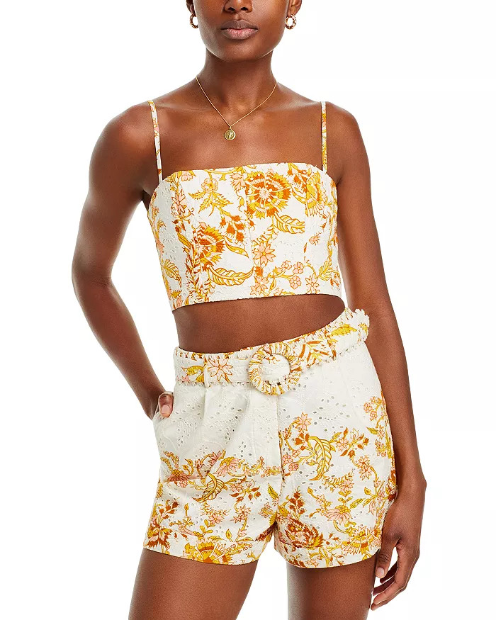 Hemant and Nandita Patterned Eyelet Crop Top Women - Bloomingdale's | Bloomingdale's (US)