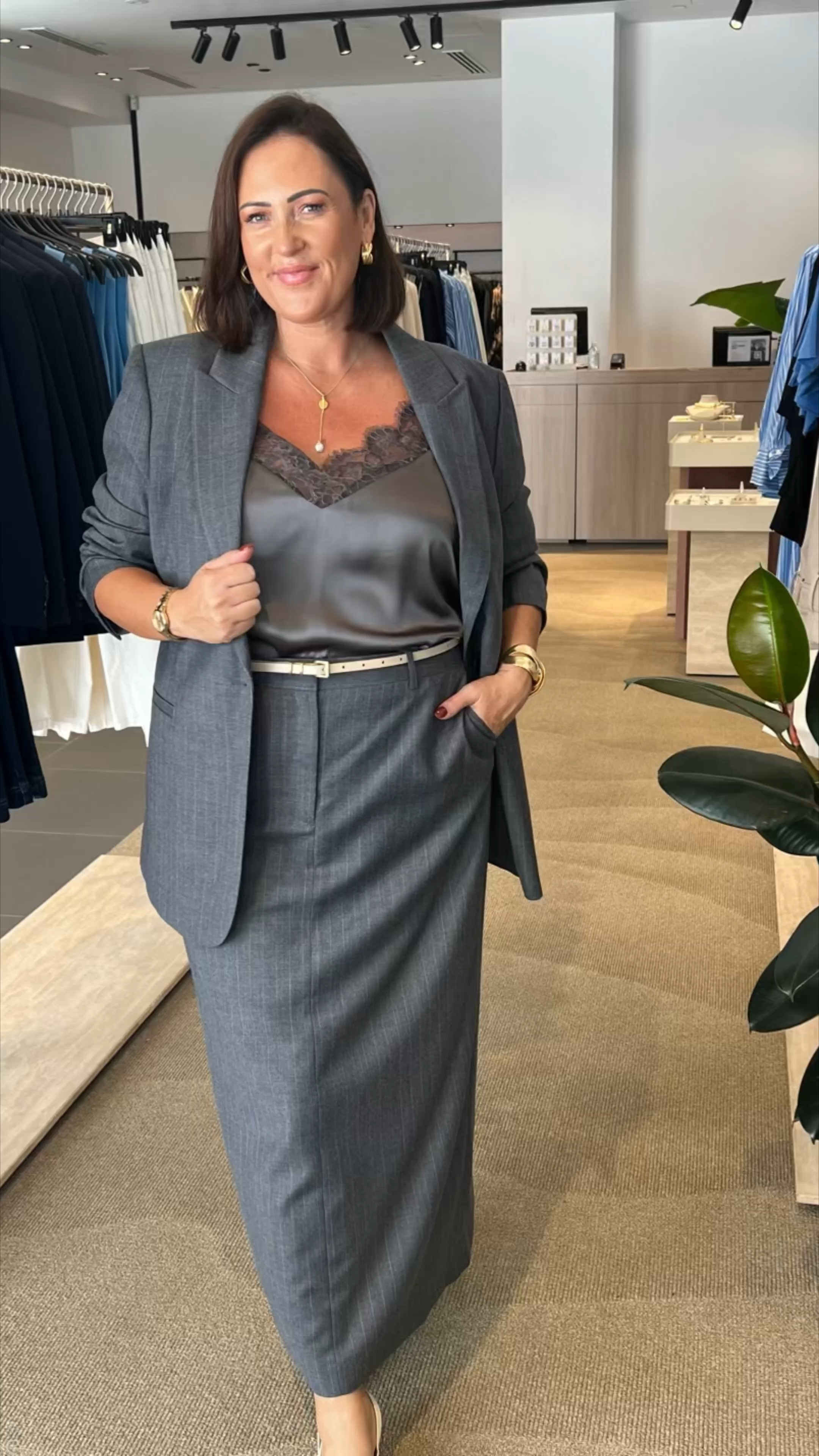 I'm absolutely loving this colour grey ~ I'm not usually a grey girl but this slate colour has my heart 🤍 The fabrics are lightweight & perfect for my Gold Coast climate - I also purchases the matching colour trench coat! 

#LTKaustralia #LTKstyletip #LTKplussize