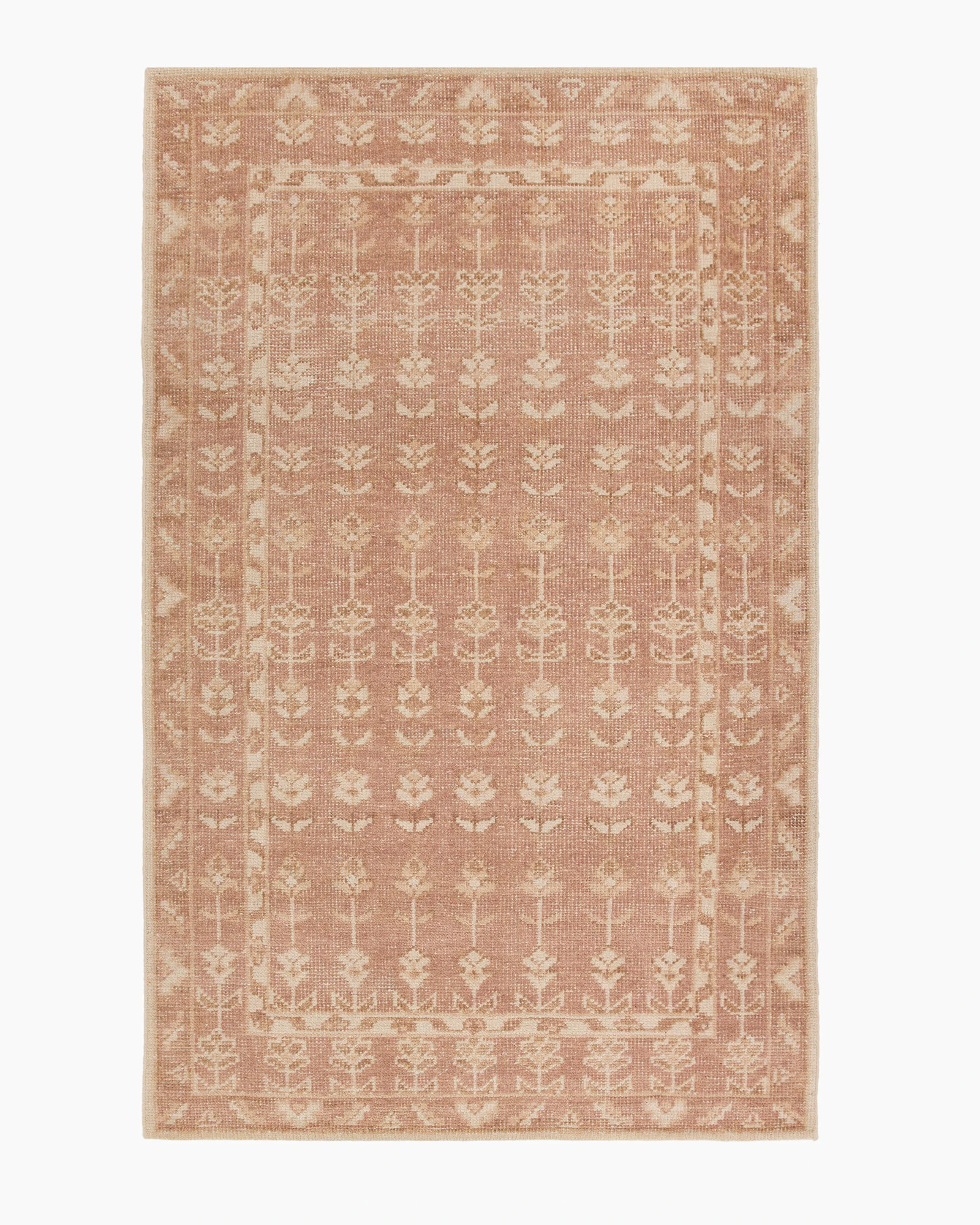 Quince - White Label | Quince | Mabel Hand-Knotted Wool Rug in Beige, Size 3' x 5' | Quince