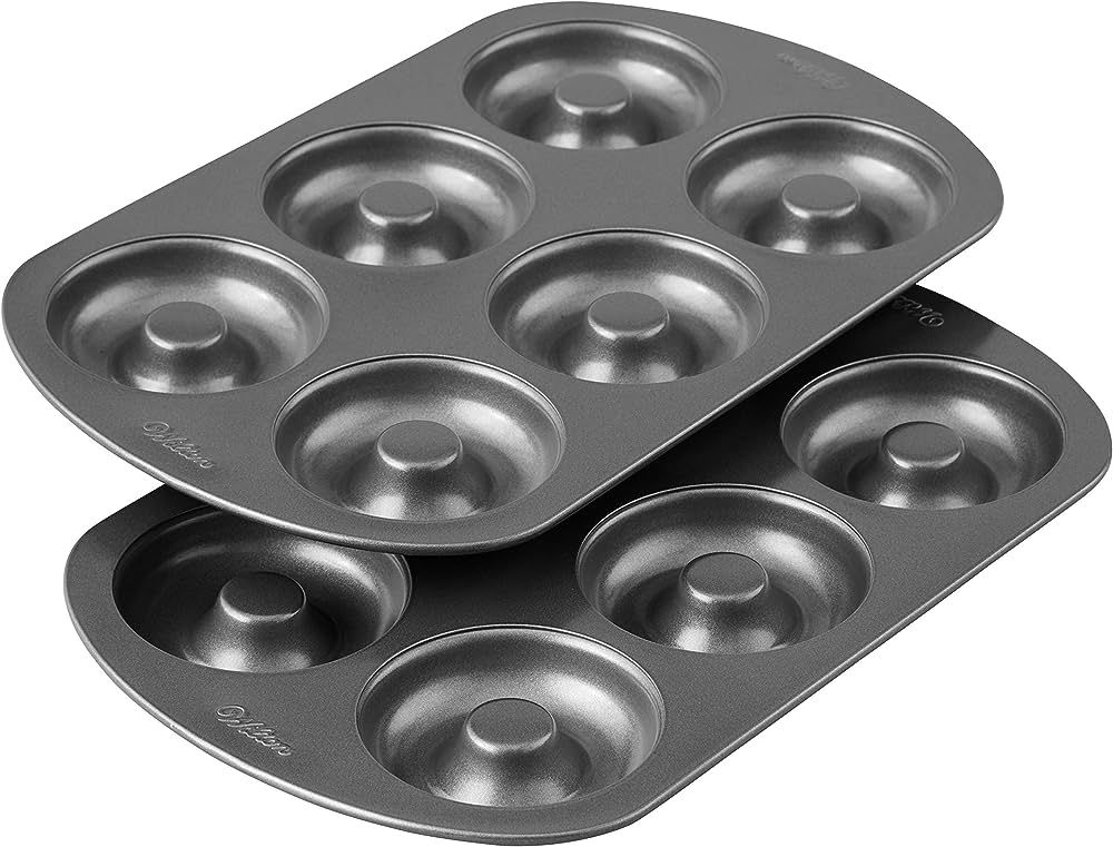 Wilton Non-Stick 6-Cavity Donut Baking Pans, 2-Count | Amazon (US)