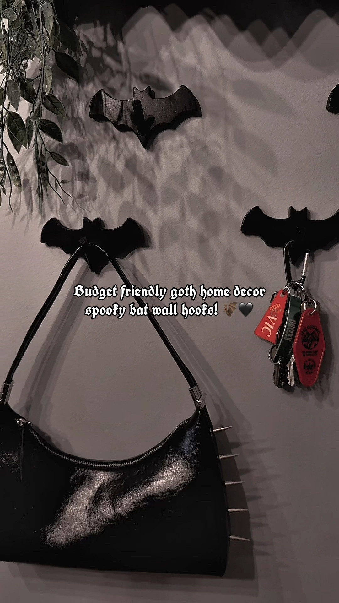 Budget friendly goth/alt home decor find!
I am in love with these little bat wall
hooks. They're the perfect addition to my entry way to hold my purse & keys!

#gothfurniture #gothhome
#darkhomeaesthetic #spookyhomedecor #darkacademia #gothichomedecor #bathooks #gothhomedecor #budgetgoth #gothgirl #halloweendecor

#LTKHome #LTKGiftGuide #LTKFindsUnder50