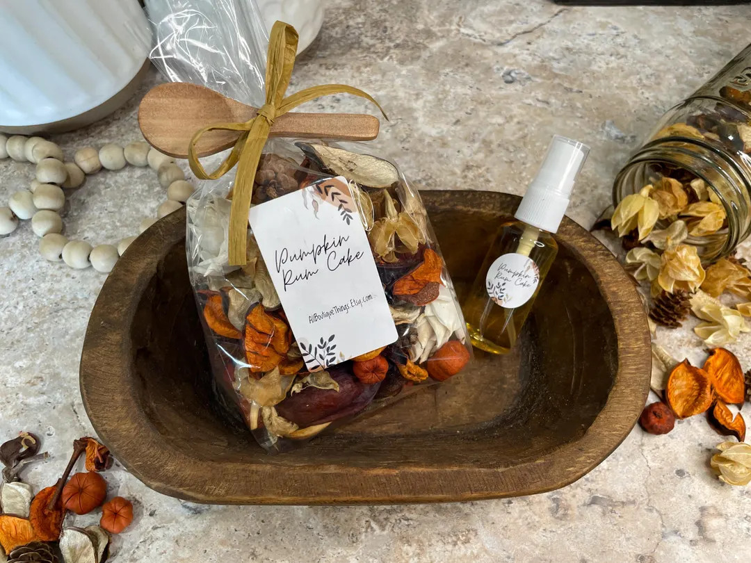 Holiday Potpourri, Highly Scented Potpourri With Wood Dough Bowl Optional, 1oz Scented Spray Avai... | Etsy (US)