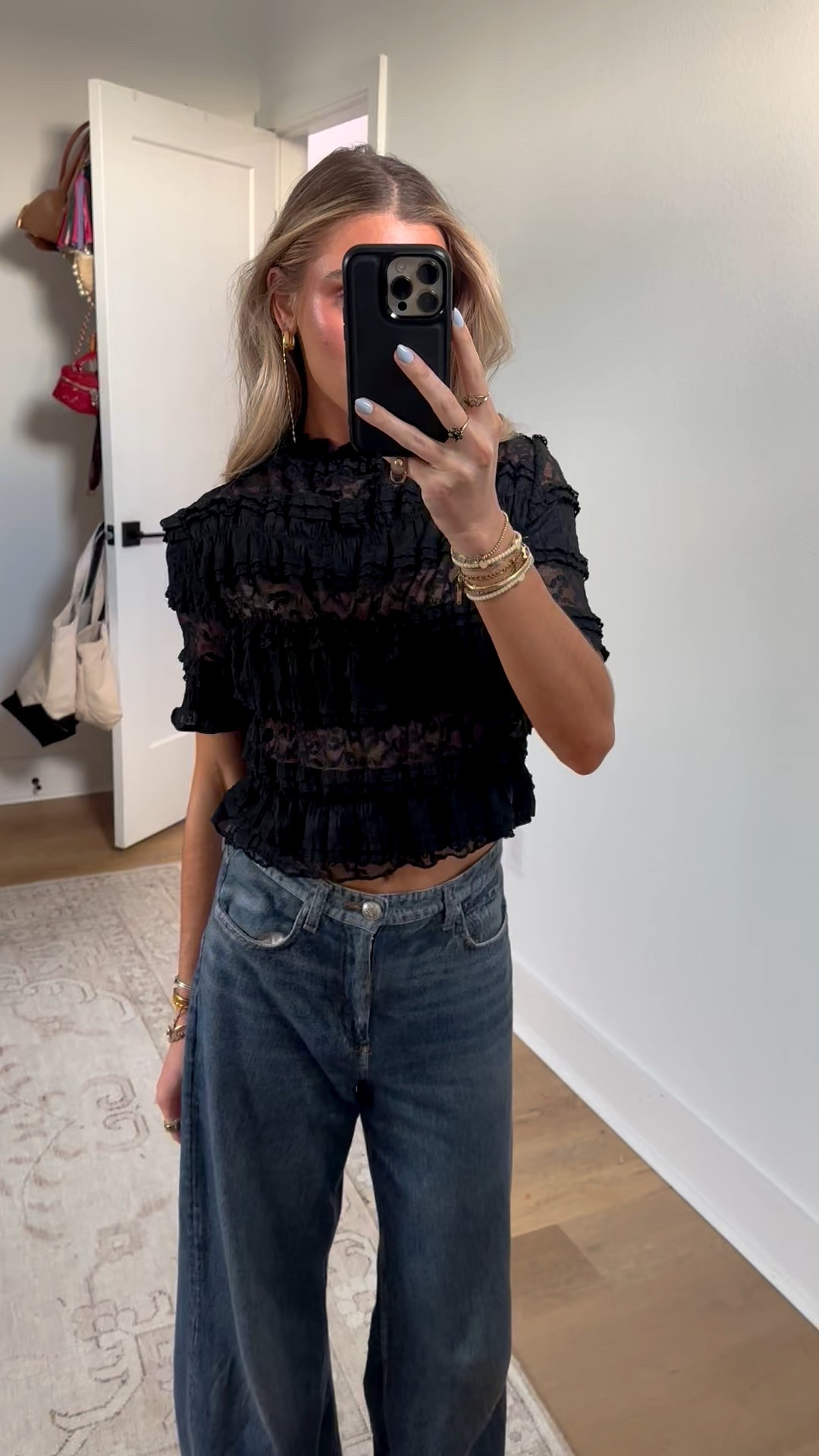 Amazon size small MakeMeChic Women's Lace Short Sleeve Tee Shirt Ruffle Tiered Crew Neck Y2K Fall Crop Tops

#LTKFindsUnder50 #LTKootd #LTKSaleAlert