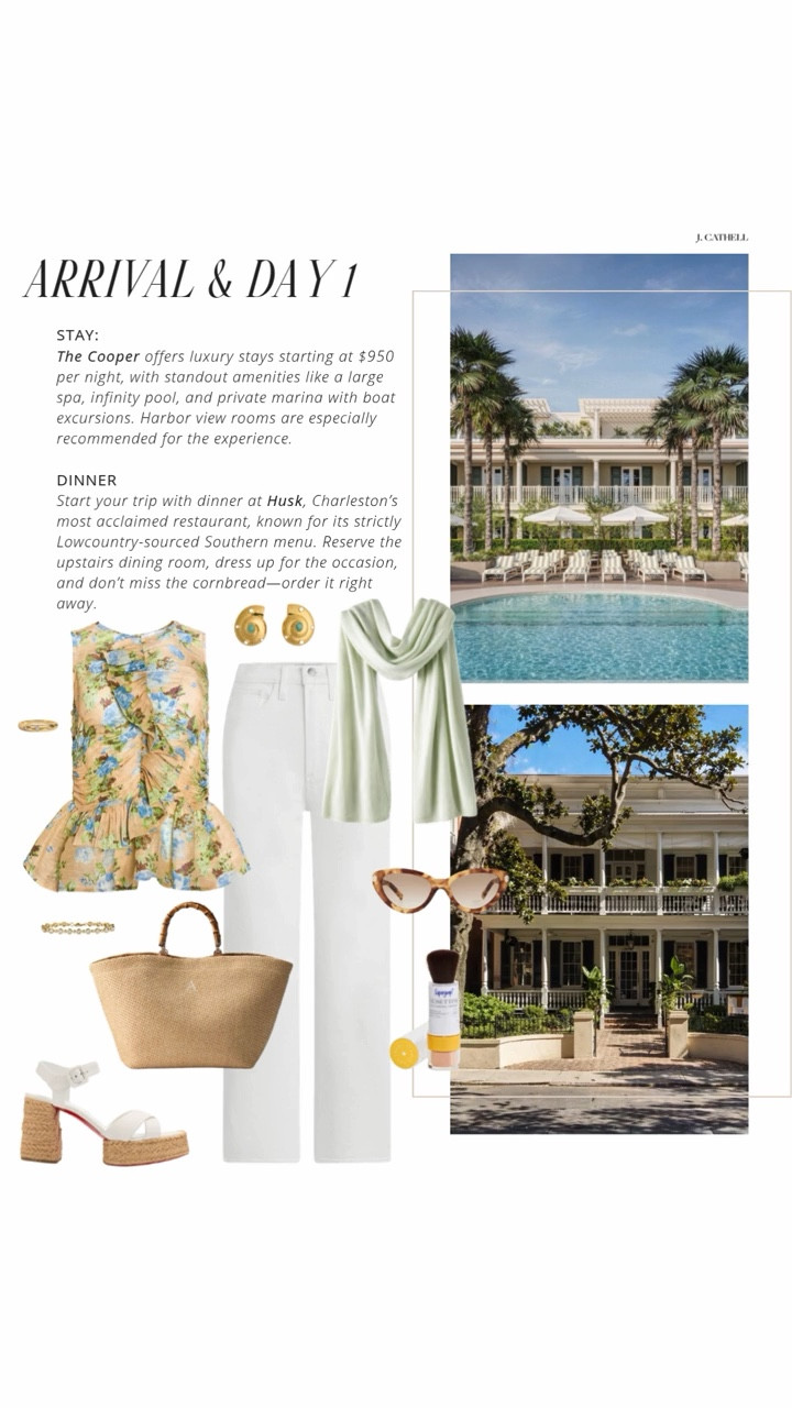 The ultimate Charleston girls trip 🤍🌸

Three nights at The Cooper, waterfront views, sunset yacht charters, the best restaurants in the city, and shopping you’ll be thinking about long after you leave. This is Charleston done the right way—elevated, intentional, and so much fun.

Sharing the looks I’d pack for it all—from daytime exploring to dressed-up dinners and everything in between. Save this for your next trip and tap to shop. ✨#CharlestonSC #GirlsTrip #LuxuryTravel #SouthernStyle #VacationStyle #

#LTKTravel #LTKootd #LTKOver40
