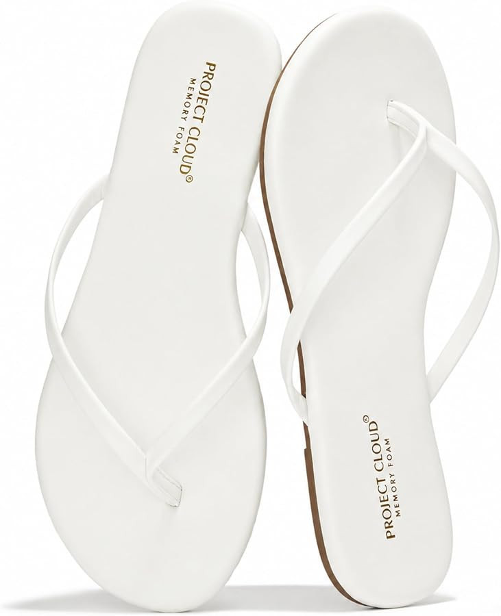 Project Cloud Flip Flops for Women Footwear- Lightweight and Memory Foam Insole Sandals for Women... | Amazon (US)