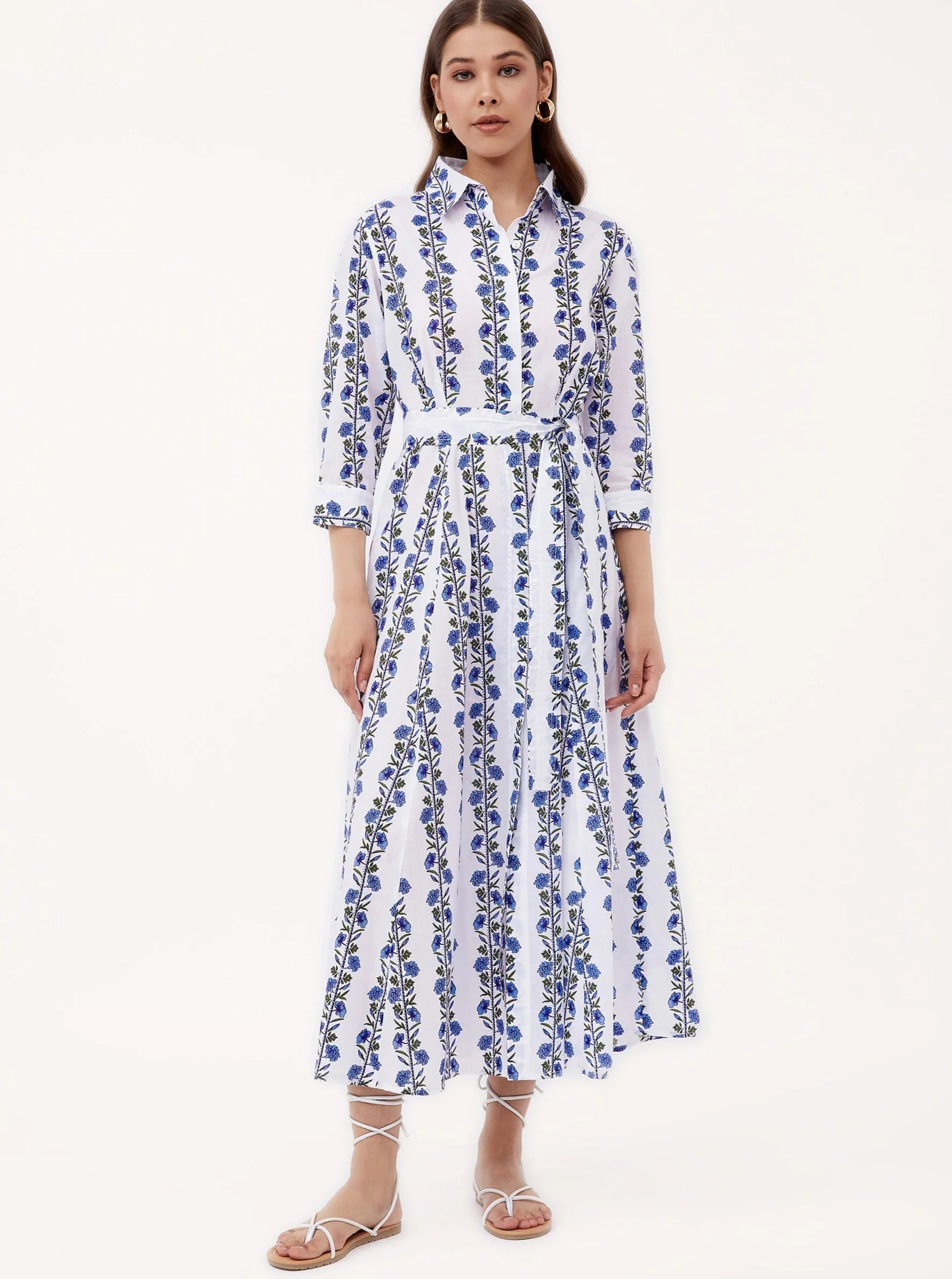 Emily Dress in Champagne Blue | Beau & Ro