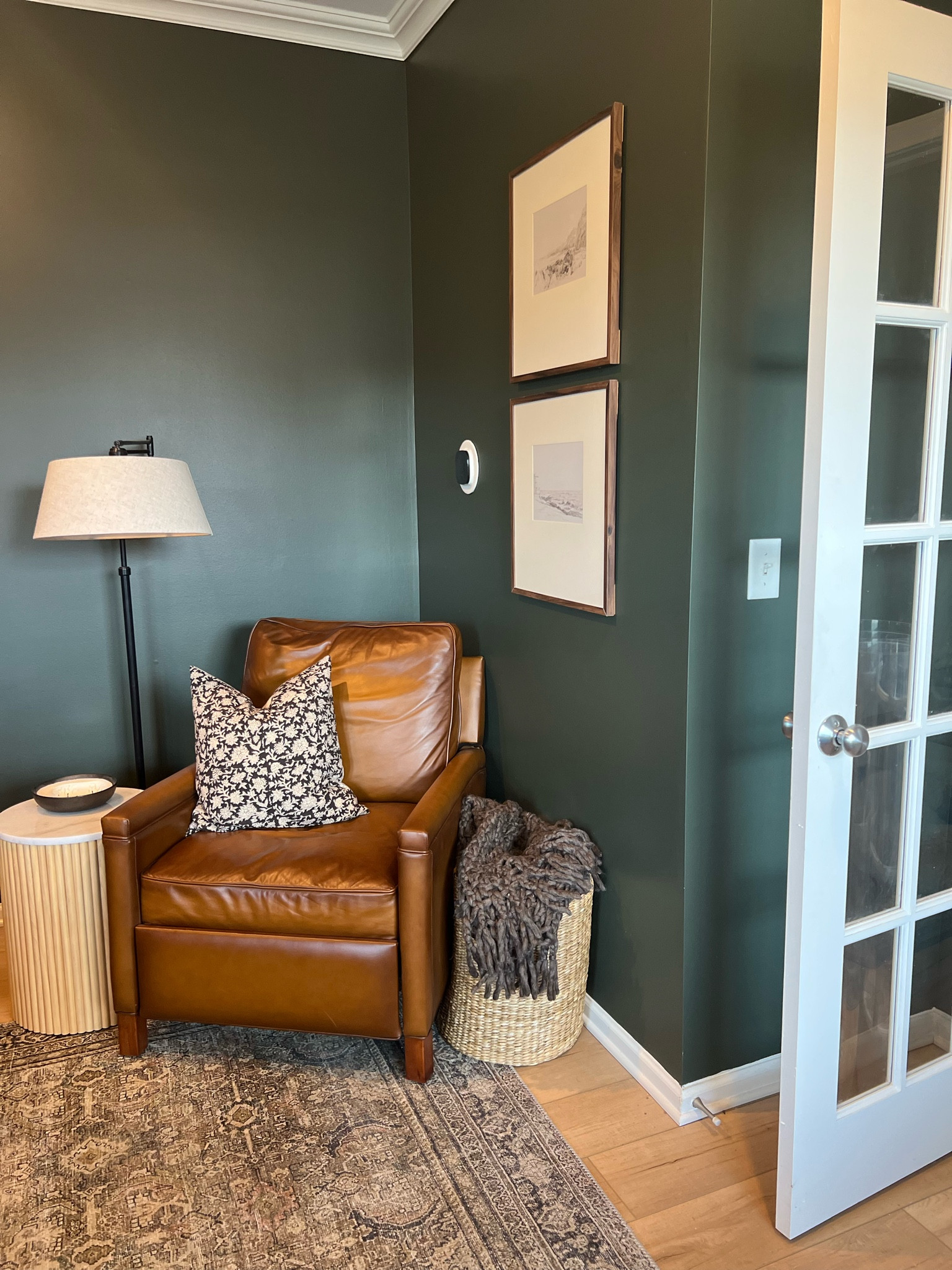 Wall art. Leather recliner. Office decor. Reading corner  

#LTKfindsunder100 #LTKhome #LTKstyletip