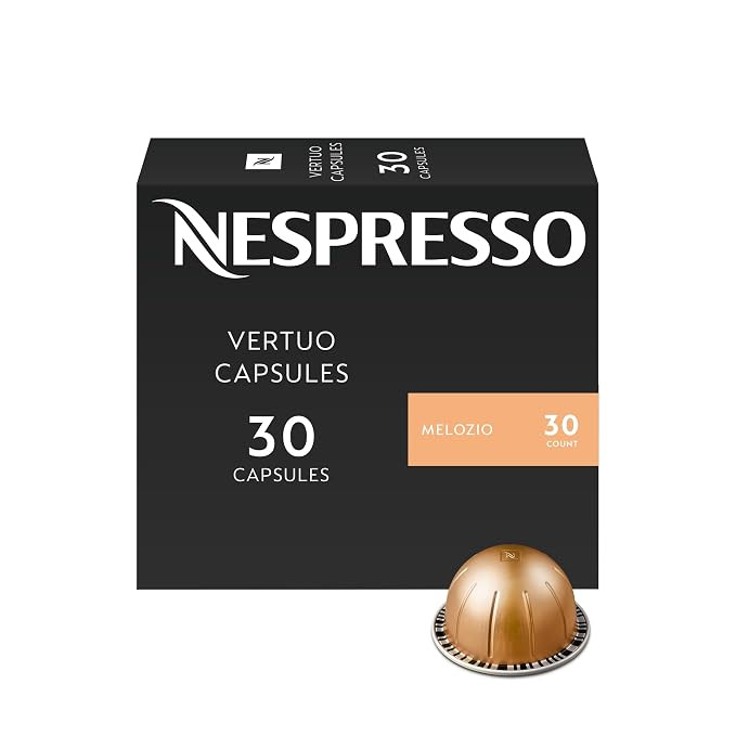 Nespresso Vertuo, Melozio, Medium Roast, 30-Count Coffee Pods | Capsules Pack of 1 | Amazon (US)