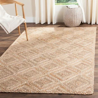 SAFAVIEH Handmade Natural Fiber Astri Diamond Jute Rug - On Sale - Overstock - 12683244 | Bed Bath & Beyond