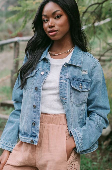 Daffodil Denim Jacket | Amaryllis Apparel