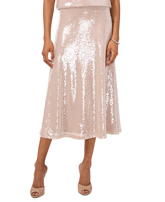 Vince Camuto Women's Metallic A-Line Midi Skirt - Macy's | Macy's