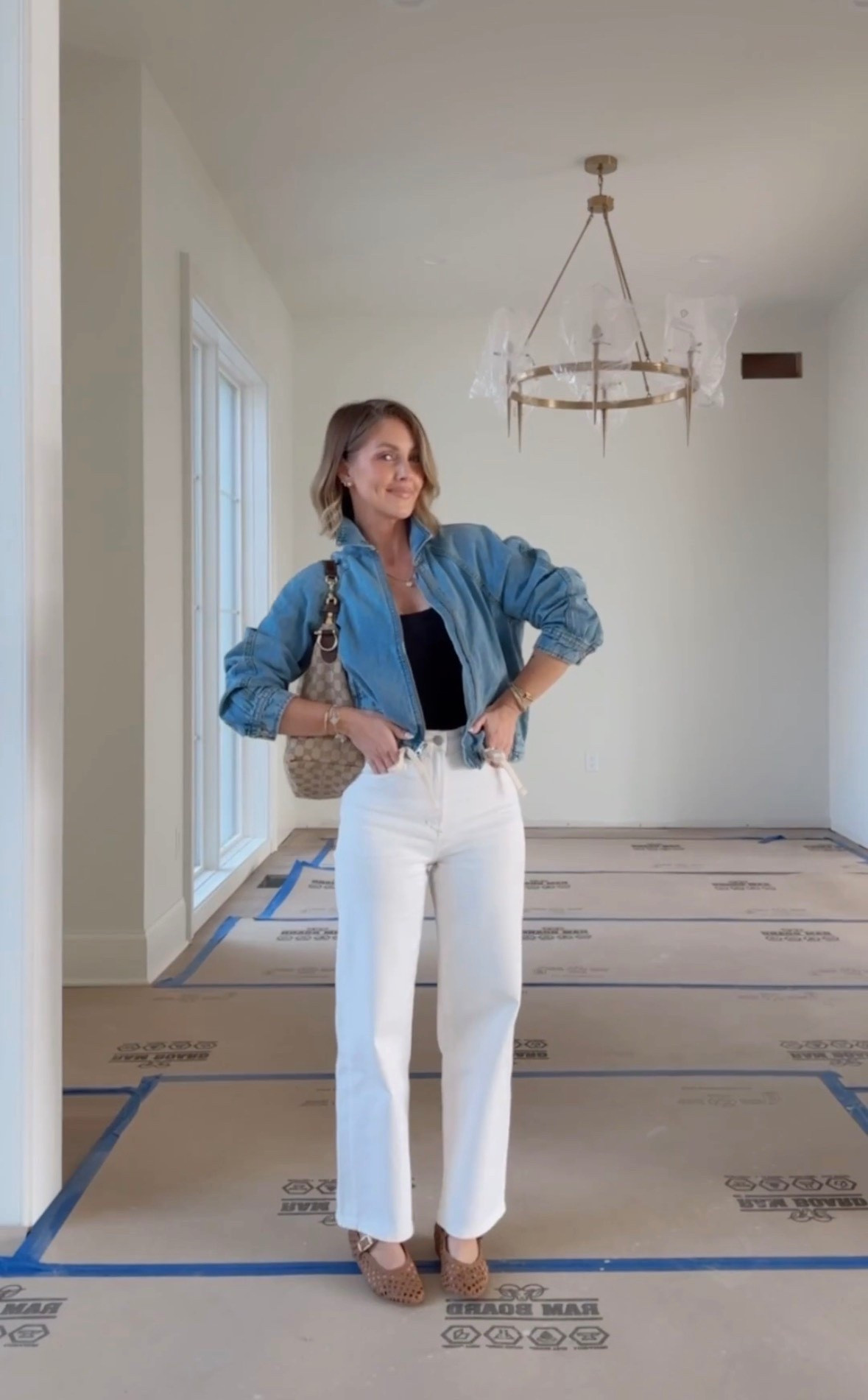 XS bra free tank / XS denim jacket / 24 jeans / shoes are true to size 

#LTKSeasonal #LTKPetite #LTKootd