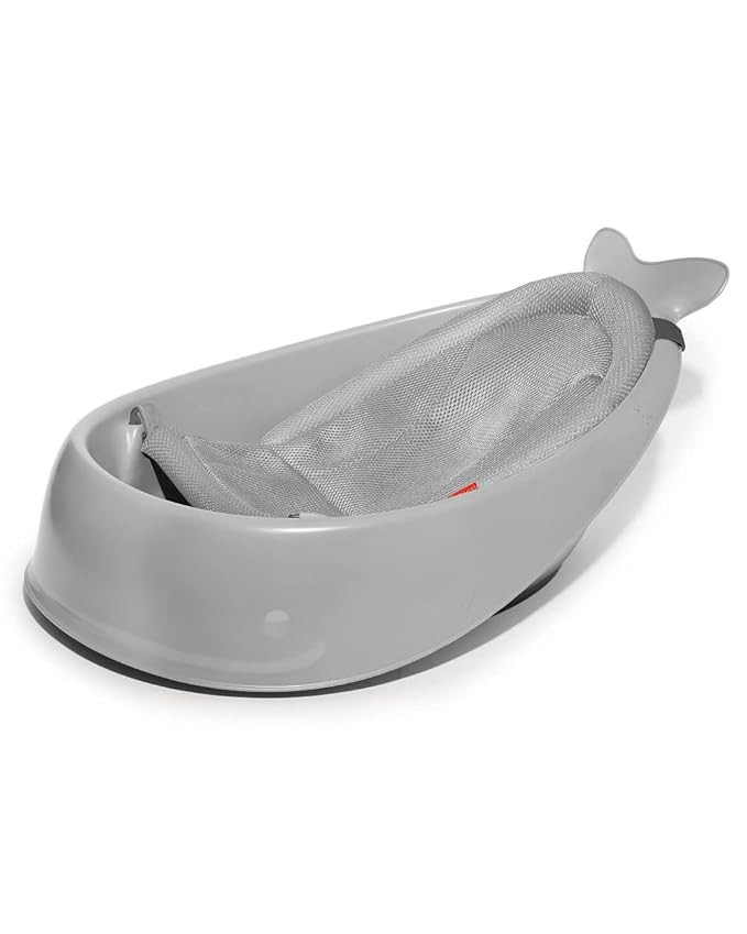Skip Hop Baby Bath Tub, 3-Stage Smart Sling Tub, Moby, Grey | Amazon (US)