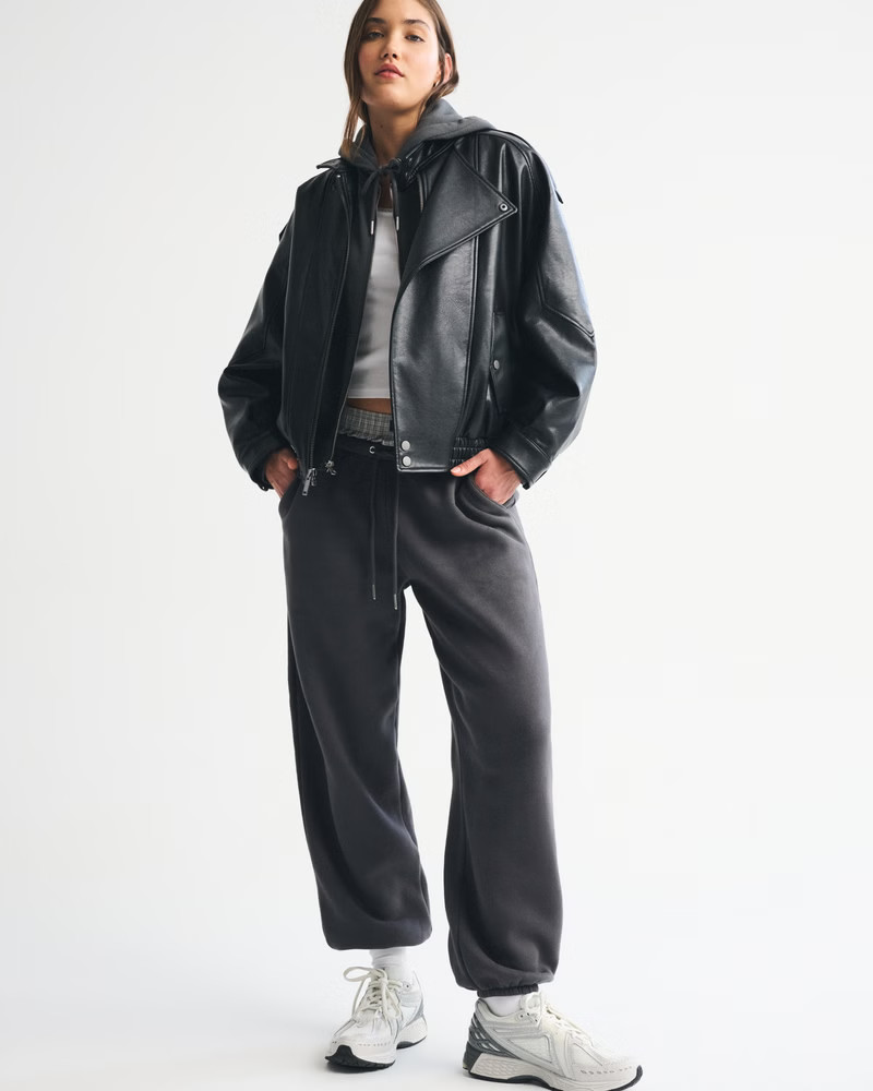 Women's High Rise Sunday Baggy Sweatpant | Women's Bottoms | Abercrombie.com | Abercrombie & Fitch (US)