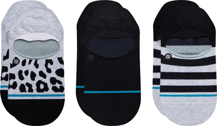 Stance Women's Leopard 3-Pack No-Show Socks | Nordstrom | Nordstrom