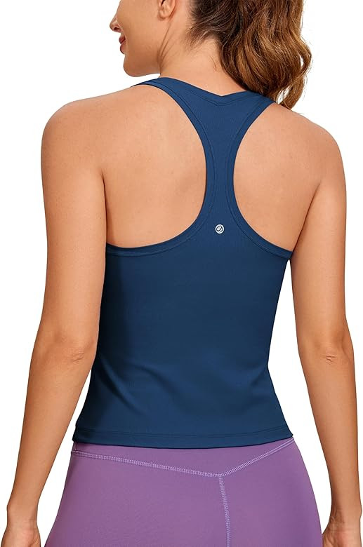 CRZ YOGA Butterluxe Racerback Workout Tank Tops for Women Sleeveless Camisole Gym Athletic Yoga S... | Amazon (US)