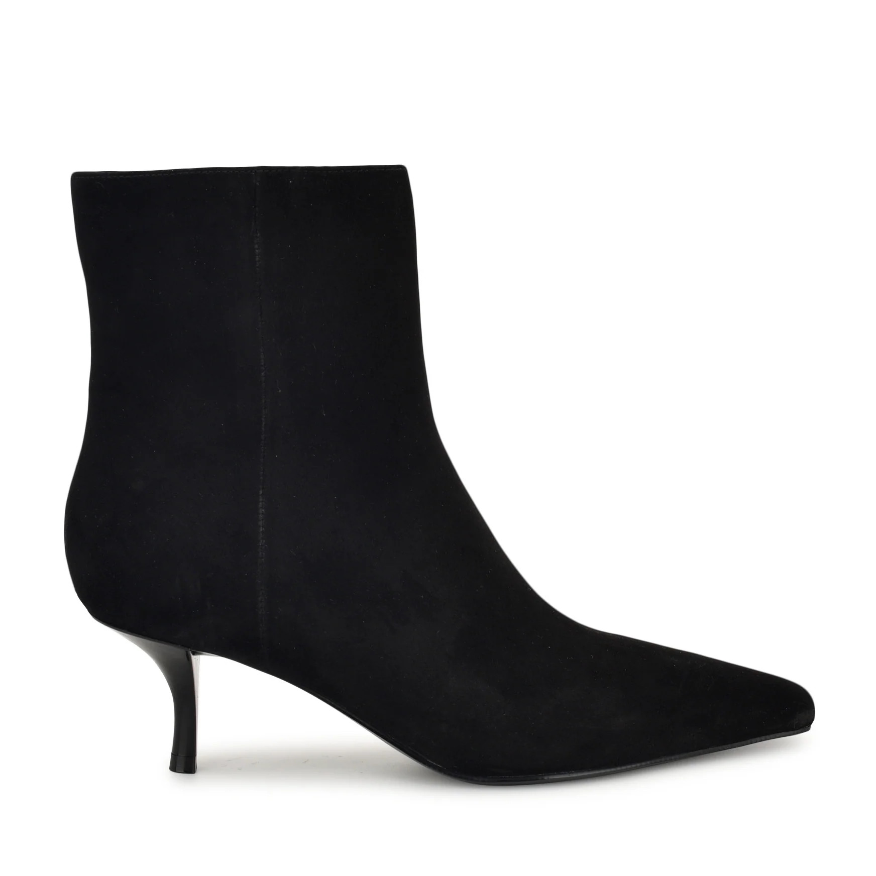 Women's Hermena Ankle Leather Booties - Black Suede | Nine West | Nine West (US)