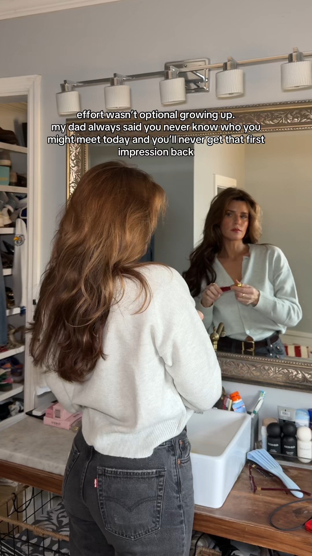 it’s me, I’m my dad 

#LTKmomlife #LTKmorningroutine #LTKselfcare