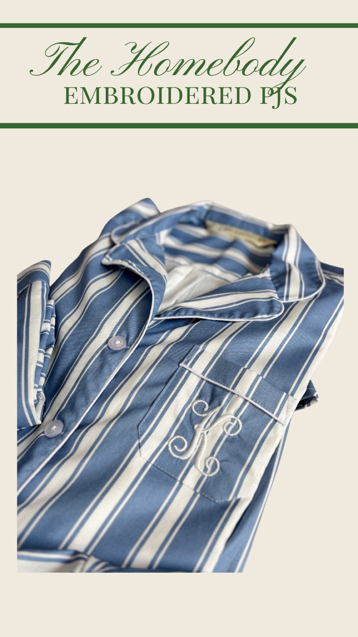 Homebody Gift Idea: Embroidered PJs🌲

Homebody gift
Gift for sister
Gift for friend
Gift for daughter
Embroidered PJs

#LTKHoliday #LTKGiftGuide #LTKCyberWeek